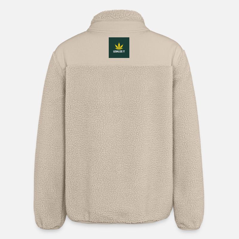 Fiche sur la légalisation du cannabis - Veste sherpa unisexe coupe décontractée Stanley/Stella - beige