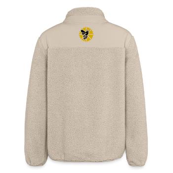 Sun Bee Graphic - Relaxed Fit Unisex Sherpa Jacket by Stanley/Stella - beige - Back