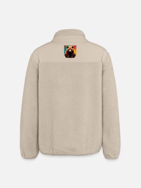 ours - Veste sherpa unisexe coupe décontractée Stanley/Stella - beige