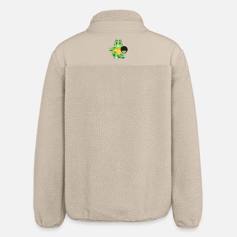 Schildkröte Bowling Bowlingkugel - Relaxed Fit Unisex Sherpajacke von Stanley/Stella - Beige