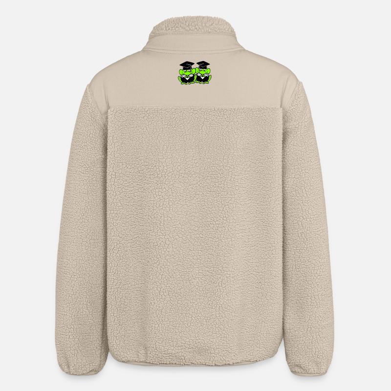 2 grenouilles diplômées du lycée - Veste sherpa unisexe coupe décontractée Stanley/Stella - beige