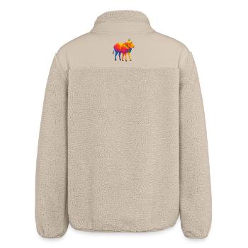 Regenbogenschiff mit 5 Beinen - Relaxed Fit Unisex Sherpajacke von Stanley/Stella - Beige - Hinten