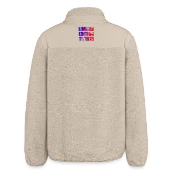 50. Geburtstag Limited Edition 11/1975 - Relaxed Fit Unisex Sherpajacke von Stanley/Stella - Beige - Hinten