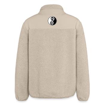 Yin and yang skulls - Relaxed Fit Unisex Sherpa Jacket by Stanley/Stella - beige - Back