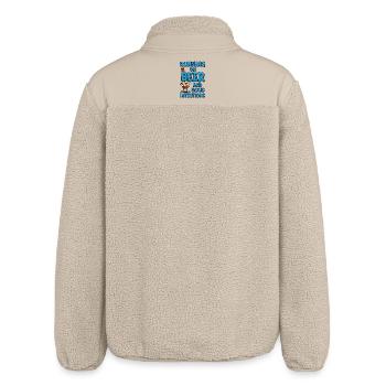 Läuft auf Bier und gute Absichten - Relaxed Fit Unisex Sherpajacke von Stanley/Stella - Beige - Hinten