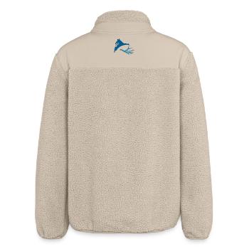 Antlers of the deer - Relaxed Fit Unisex Sherpa Jacket by Stanley/Stella - beige - Back