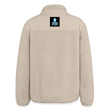 Future Artisan Heart Neon - Relaxed Fit Unisex Sherpa Jacket by Stanley/Stella - beige - Back