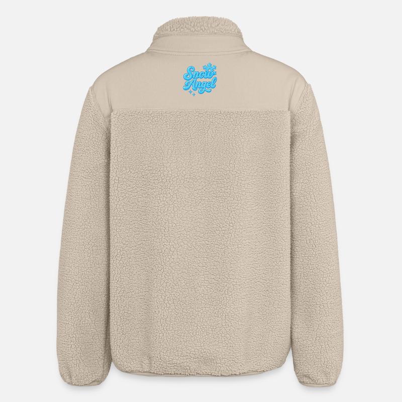 Snow Angle / Y2K Statement Design - Relaxed Fit Unisex Sherpa Jacket by Stanley/Stella - beige
