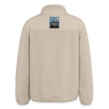 Robbe Van Gogh Style Nuit étoilée - Veste sherpa unisexe coupe décontractée Stanley/Stella - beige - Dos