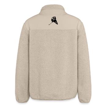 Eishockey - Relaxed Fit Unisex Sherpajacke von Stanley/Stella - Beige - Hinten