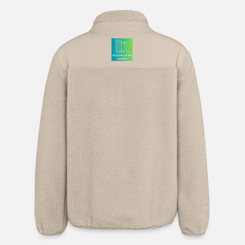 La lecture, c’est mon cardio - Veste sherpa unisexe coupe décontractée Stanley/Stella - beige