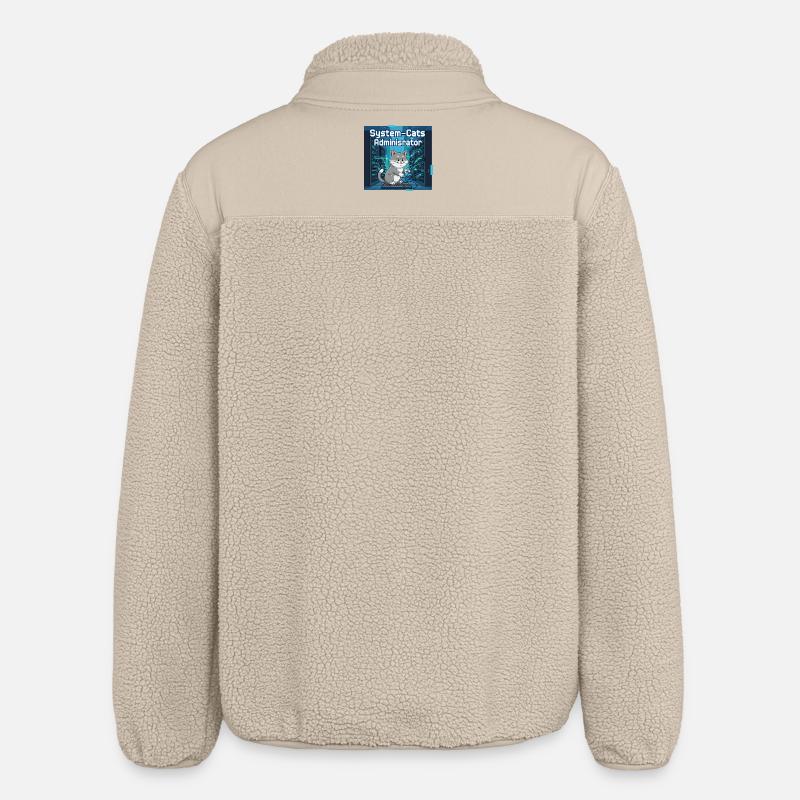 System Cats Administrator - Relaxed Fit Unisex Sherpa Jacket by Stanley/Stella - beige