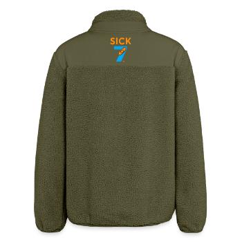 Sick Seven Meme Tee Six Seven - Relaxed Fit Unisex Sherpa Jacket by Stanley/Stella - khaki - Back