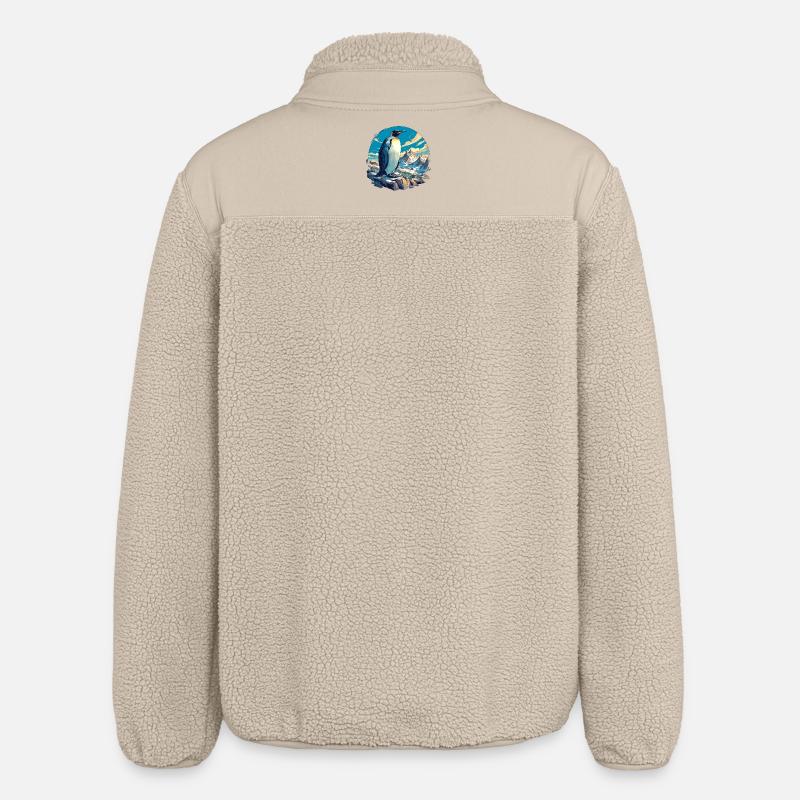 Pingouins Pingouin - Veste sherpa unisexe coupe décontractée Stanley/Stella - beige