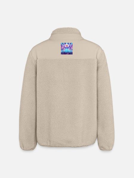 Pumpkin Lion – Energy Overdrive | Joyverse - Relaxed Fit Unisex Sherpajacke von Stanley/Stella - Beige