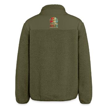 1948 Vintage Retro Birthday Gift - Relaxed Fit Unisex Sherpa Jacket by Stanley/Stella - khaki - Back