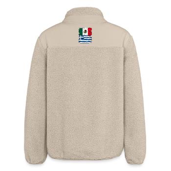 Mexico Greece - Relaxed Fit Unisex Sherpa Jacket by Stanley/Stella - beige - Back