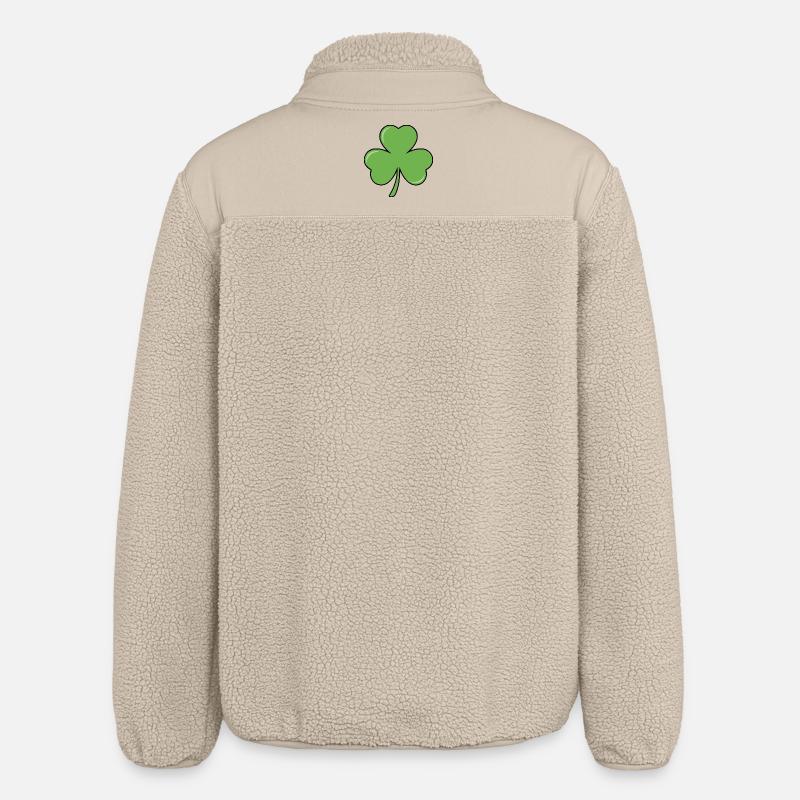 Trèfle d’Irlande - Veste sherpa unisexe coupe décontractée Stanley/Stella - beige