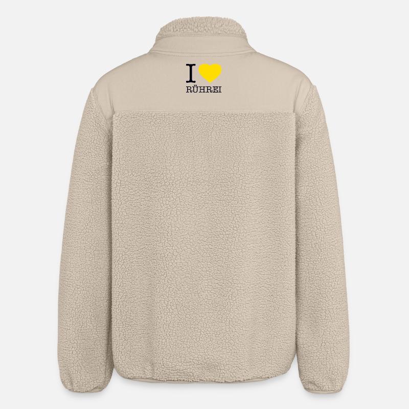 J'adore les œufs brouillés - Veste sherpa unisexe coupe décontractée Stanley/Stella - beige