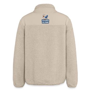 ICH GLAUBE ICH SPINNE - Relaxed Fit Unisex Sherpajacke von Stanley/Stella - Beige - Hinten