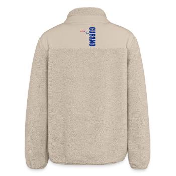 Kubanischer Stolz, vertikales Design - Relaxed Fit Unisex Sherpajacke von Stanley/Stella - Beige - Hinten