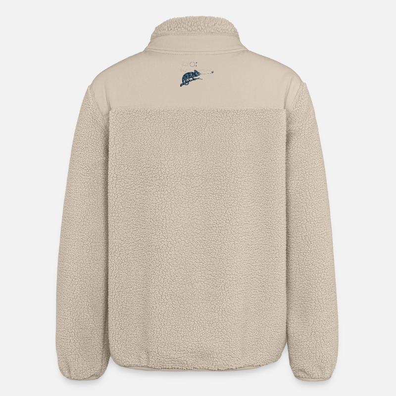 Caméléon gobemouche - Veste sherpa unisexe coupe décontractée Stanley/Stella - beige