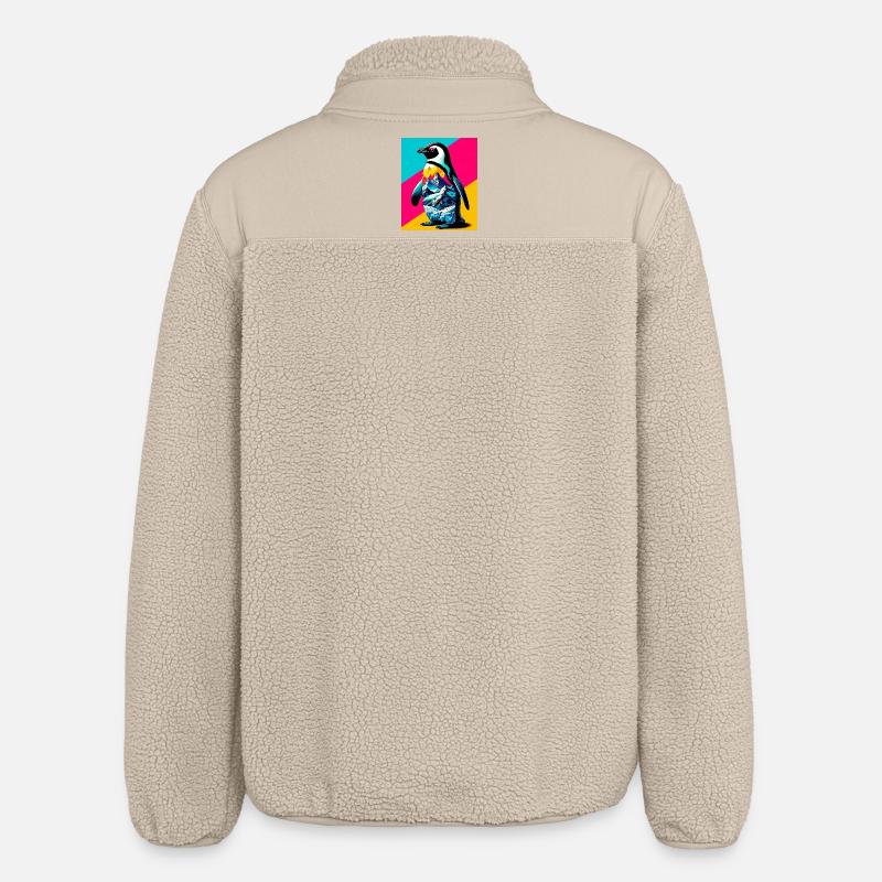 pingouin - Veste sherpa unisexe coupe décontractée Stanley/Stella - beige