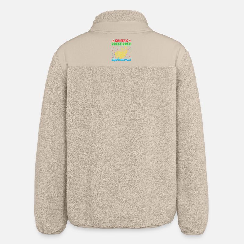 Euphonium Santa´s Preferred Baritone Marching Band - Relaxed Fit Unisex Sherpajacke von Stanley/Stella - Beige