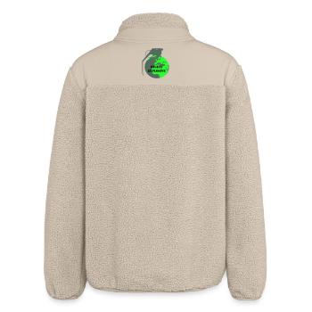 Explosive Earth - Relaxed Fit Unisex Sherpa Jacket by Stanley/Stella - beige - Back