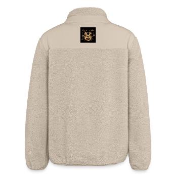 Wütendes Trommelmonster - Relaxed Fit Unisex Sherpajacke von Stanley/Stella - Beige - Hinten