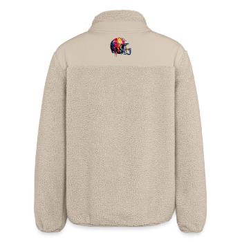 Football Helm - Relaxed Fit Unisex Sherpajacke von Stanley/Stella - Beige - Hinten