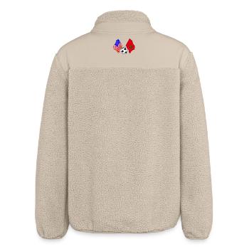 Football Maroc vs USA - Veste sherpa unisexe coupe décontractée Stanley/Stella - beige - Dos