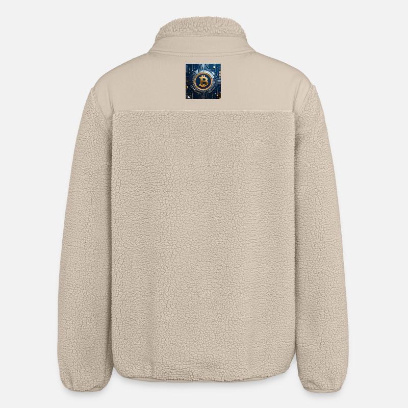 Bitcoin Neon sur le circuit - Veste sherpa unisexe coupe décontractée Stanley/Stella - beige