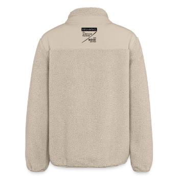 Introvertiert. Stille – Lärm. - Relaxed Fit Unisex Sherpajacke von Stanley/Stella - Beige - Hinten