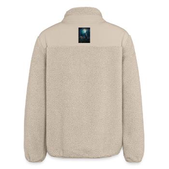 Moonlight Forest Guardian - Relaxed Fit Unisex Sherpa Jacket by Stanley/Stella - beige - Back