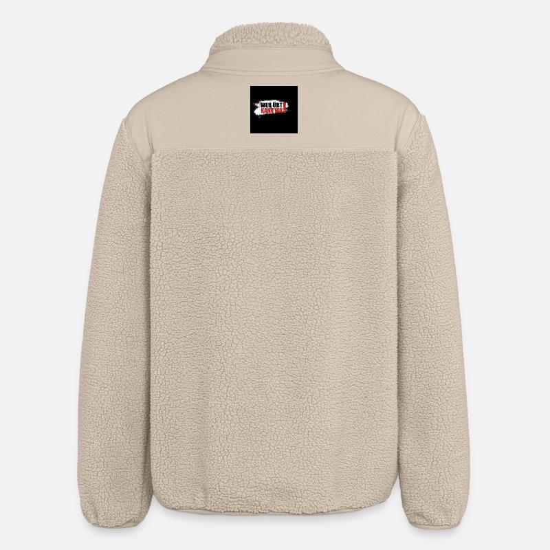 Who practices can't do anything - Relaxed Fit Unisex Sherpa Jacket by Stanley/Stella - beige