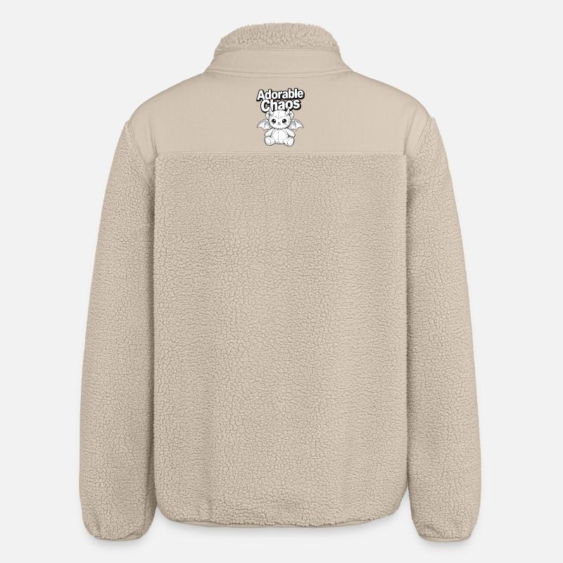 Niedliches Chaos Dämonchen - Relaxed Fit Unisex Sherpajacke von Stanley/Stella - Beige