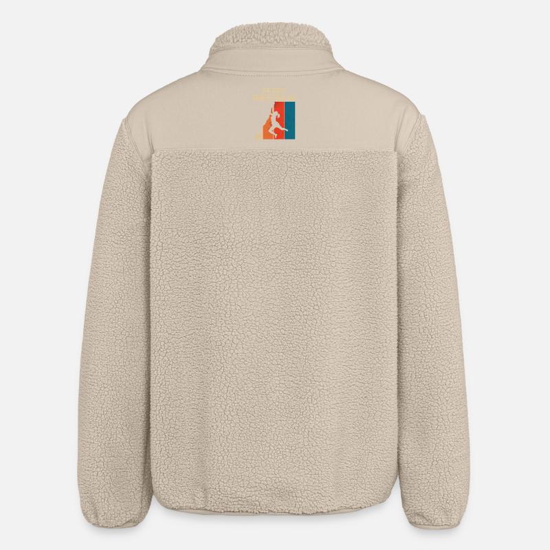 Bouldern Geschenke Klettern Kletterer Boulderer - Relaxed Fit Unisex Sherpajacke von Stanley/Stella - Beige