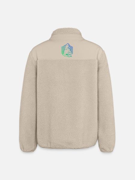 Characterful motocross design - Relaxed Fit Unisex Sherpa Jacket by Stanley/Stella - beige