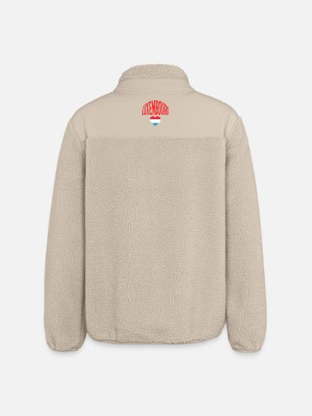 Luxembourg - Veste sherpa unisexe coupe décontractée Stanley/Stella - beige