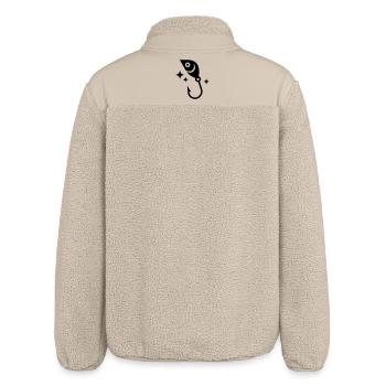 Angelköder Blinker Haken Glück Vektor - Relaxed Fit Unisex Sherpajacke von Stanley/Stella - Beige - Hinten