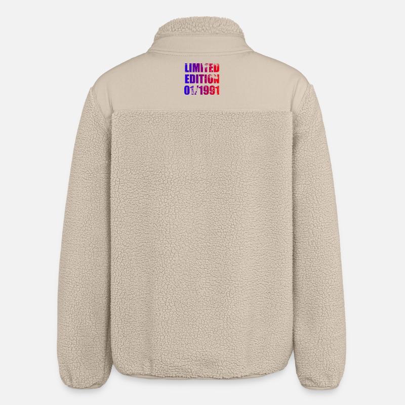 35e anniversaire Édition Limitée 01/1991 - Veste sherpa unisexe coupe décontractée Stanley/Stella - beige