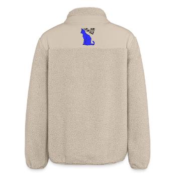 Schrödinger Cat für Geek - Relaxed Fit Unisex Sherpajacke von Stanley/Stella - Beige - Hinten