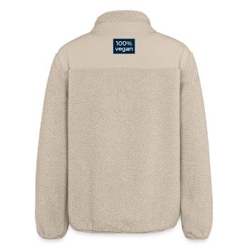 100 % vegan - Design in blau und weiß - Relaxed Fit Unisex Sherpajacke von Stanley/Stella - Beige - Hinten