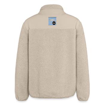 D wie Delfin Buchstaben lernen in der Grundschule - Relaxed Fit Unisex Sherpajacke von Stanley/Stella - Beige - Hinten