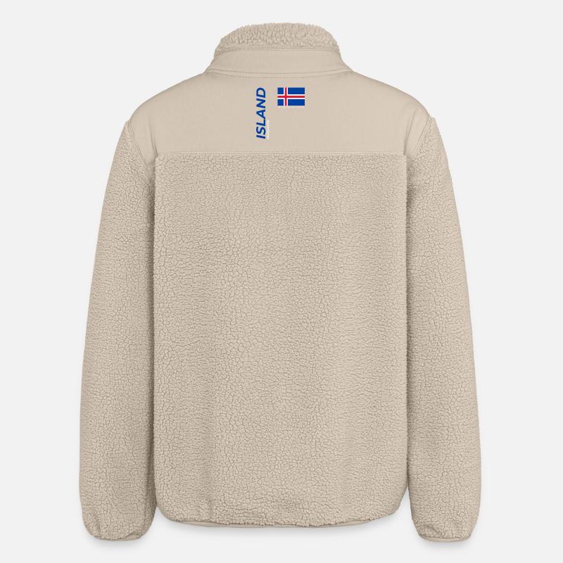 húsavík - Veste sherpa unisexe coupe décontractée Stanley/Stella - beige