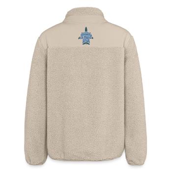 FLUGZEUGMODUS – lass uns reden. - Relaxed Fit Unisex Sherpajacke von Stanley/Stella - Beige - Hinten