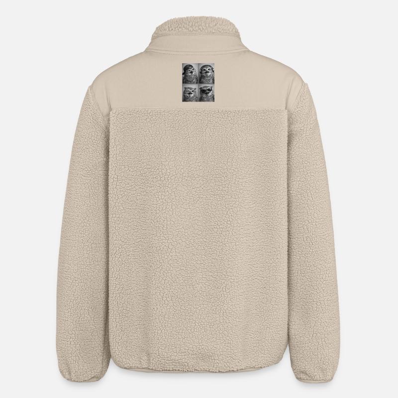 Eule - Relaxed Fit Unisex Sherpajacke von Stanley/Stella - Beige