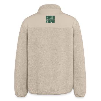 Greenkeeper for lawn lovers - Relaxed Fit Unisex Sherpa Jacket by Stanley/Stella - beige - Back