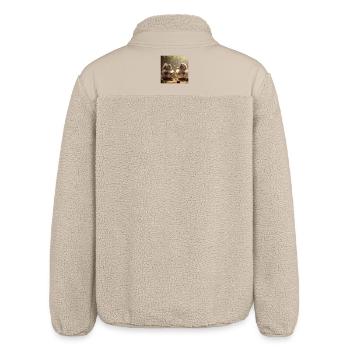 Tanzende Eichhörnchen im Tutu mit Eicheln - Relaxed Fit Unisex Sherpajacke von Stanley/Stella - Beige - Hinten